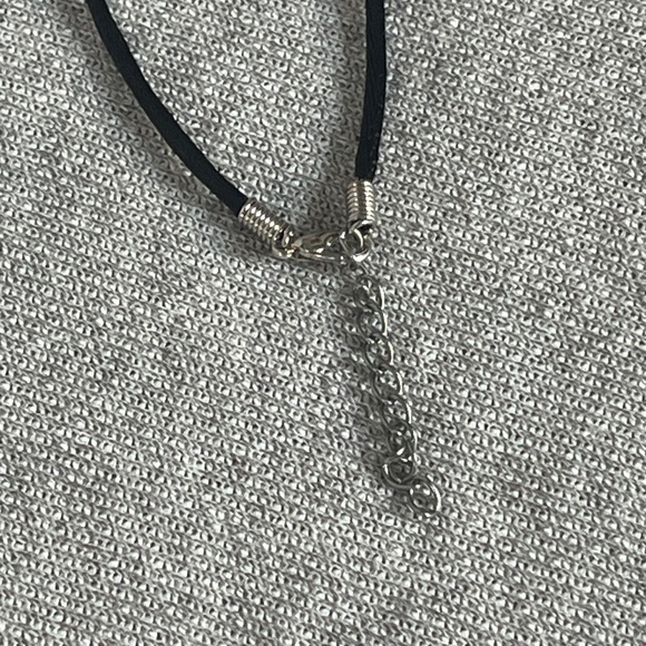 Natural Sodalite Heart Pendant Necklace - Picture 6 of 7